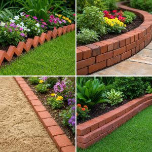 20 Brick Edging Ideas- Define Your Garden Spaces