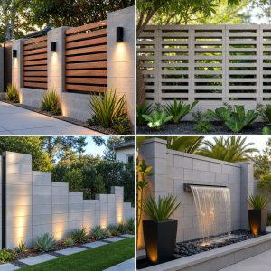 20 Concrete Block Fence Ideas for a Sturdy and Stylish Barrier