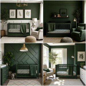 20 Dark Green Nursery Ideas for a Calming Space