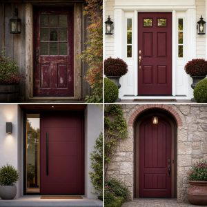 20 Elegant Burgundy Front Door Ideas for Your Home