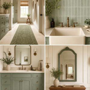20 Elegant Sage Green and Cream Bathroom Ideas