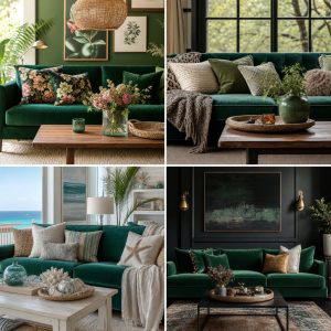20 Emerald Green Sofa Living Room Ideas for Luxury