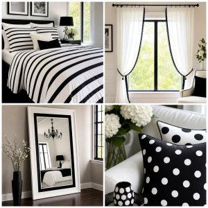 20 Feminine Black and White Bedroom Ideas for Elegance