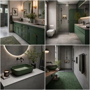 20 Green and Grey Bathroom Ideas for a Modern Look