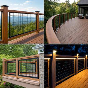 20 Hog Wire Deck Railing Ideas for Rustic Charm