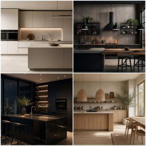 20 Kitchen Ideas with Brown Cabinets and Black Countertops