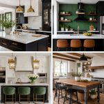 20 Kitchen Ideas with Dark Countertops and Light Cabinets