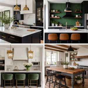 20 Kitchen Ideas with Dark Countertops and Light Cabinets