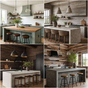 20 Kitchen Shiplap Ideas with Kitchen Island Designs