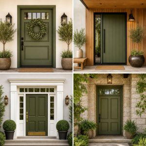 20 Olive Green Front Door Ideas for a Bold Statement