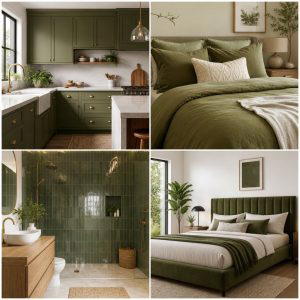 20 Olive Green Room Ideas for a Calming Atmosphere