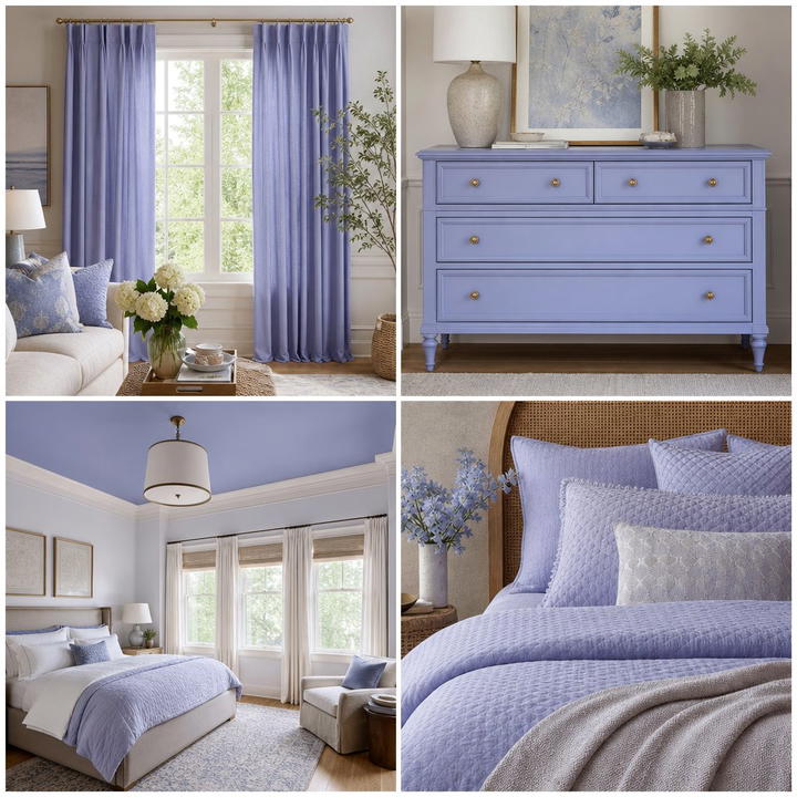 20 Periwinkle Bedroom Ideas for a Calming Retreat