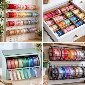 20 Ribbon Storage Ideas- Organize Your Craft Supplies