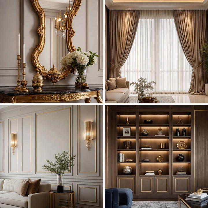 30 Elegant Cream & Gold Living Room Themes for Luxe Interiors