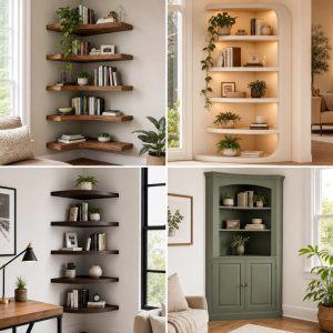20 Space-Saving Corner Bookshelf Ideas for Your Home