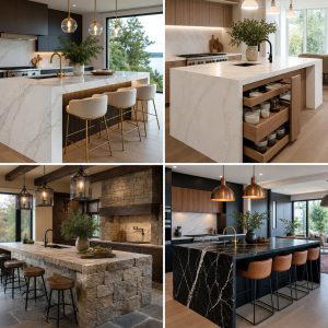 20 Stunning Waterfall Kitchen Island Ideas for a Modern Look