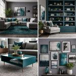 20 Teal and Grey Living Room Ideas for a Bold Aesthetic