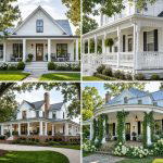 20 White Farmhouse With Wrap-around Porch Ideas
