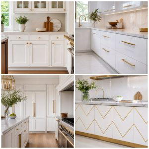 20 White Kitchen Cabinets With Gold Hardware Ideas