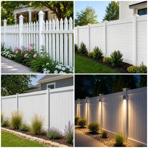 20 White Privacy Fence Ideas for a Classic Look