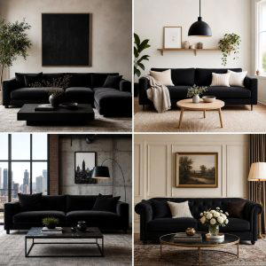 21 Chic Black Couch Living Room Styling Inspirations