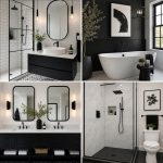 21 Classic Black & White Bathroom Designs for Contrast