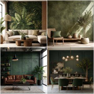 21 Dark Green Accent Wall Ideas for Dramatic Interiors