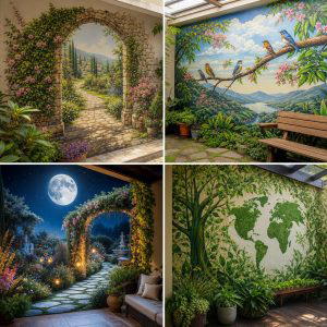 21 Garden Mural Ideas to Transform Outdoor Walls Artistically