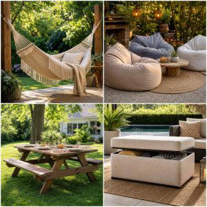 21 Outdoor Seating Ideas for Comfortable Gatherings