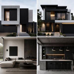 21 Striking Black and White House Exterior Design Concepts