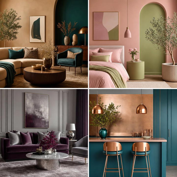 21 Two Colour Combinations for a Vibrant Living Room