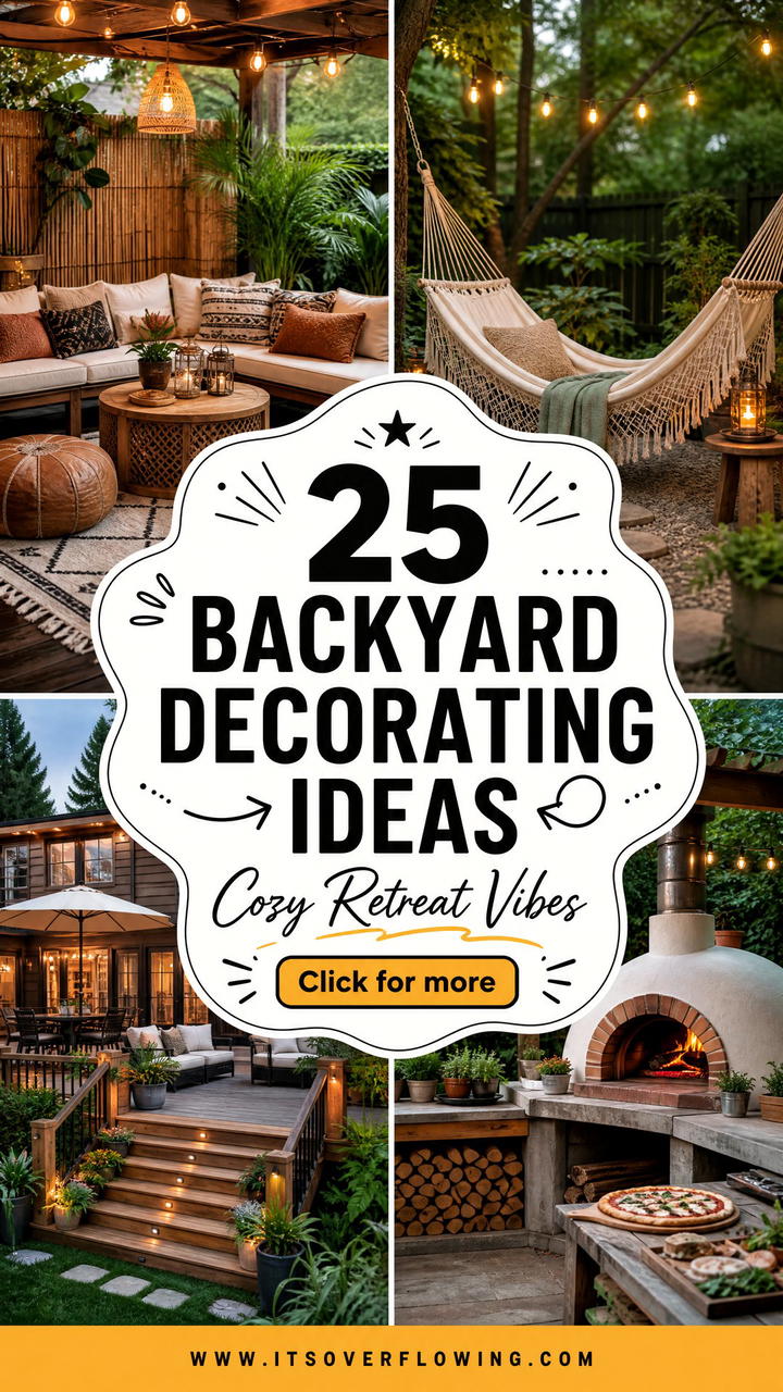 25 Backyard Decorating Ideas For A Cozy Outdoor Retreat - 25 Backyard Decorating Ideas For A Cozy Outdoor Retreat