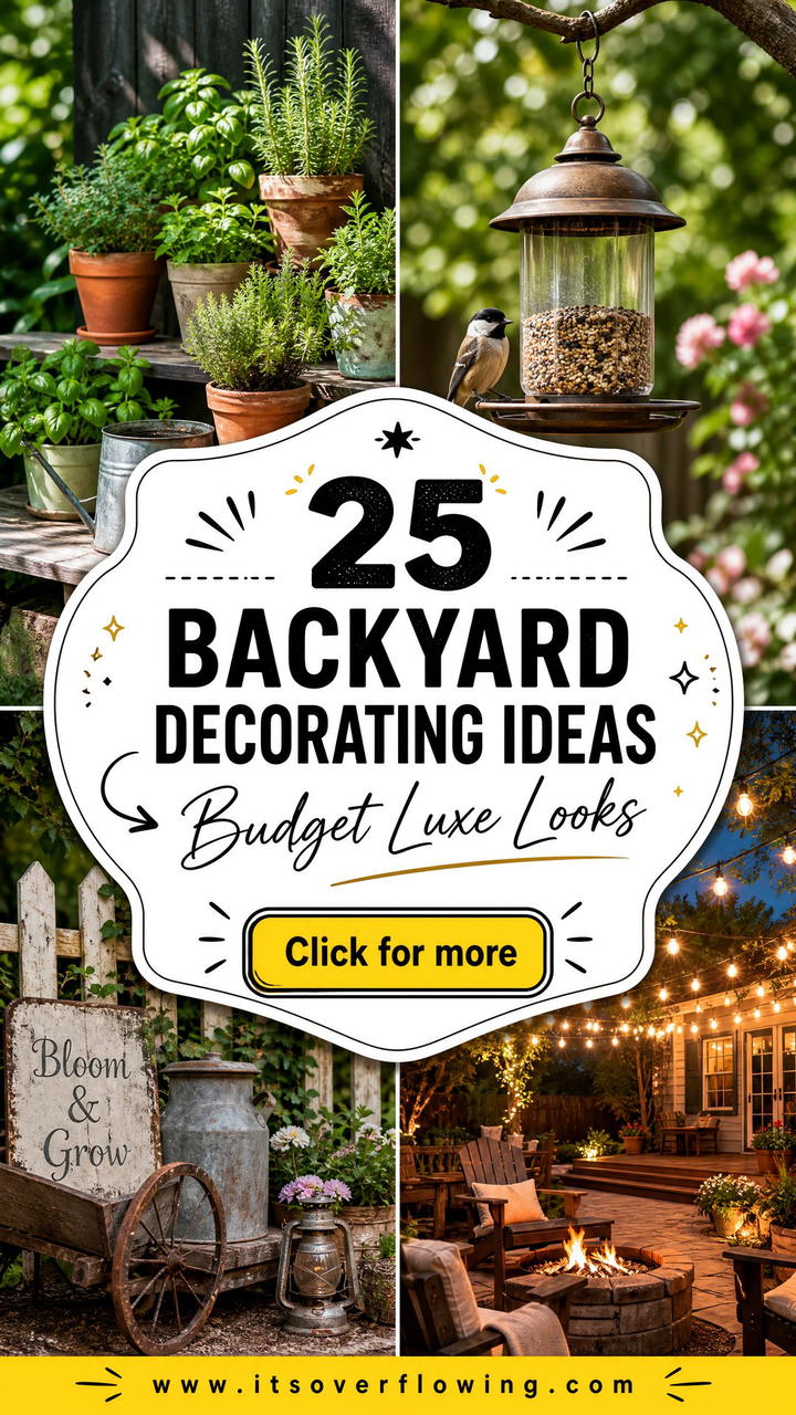 25 Backyard Decorating Ideas On A Budget That Look Luxe - 25 Backyard Decorating Ideas On A Budget That Look Luxe
