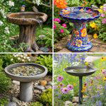 25 Backyard Decorating Ideas With Bird Baths You’ll Love