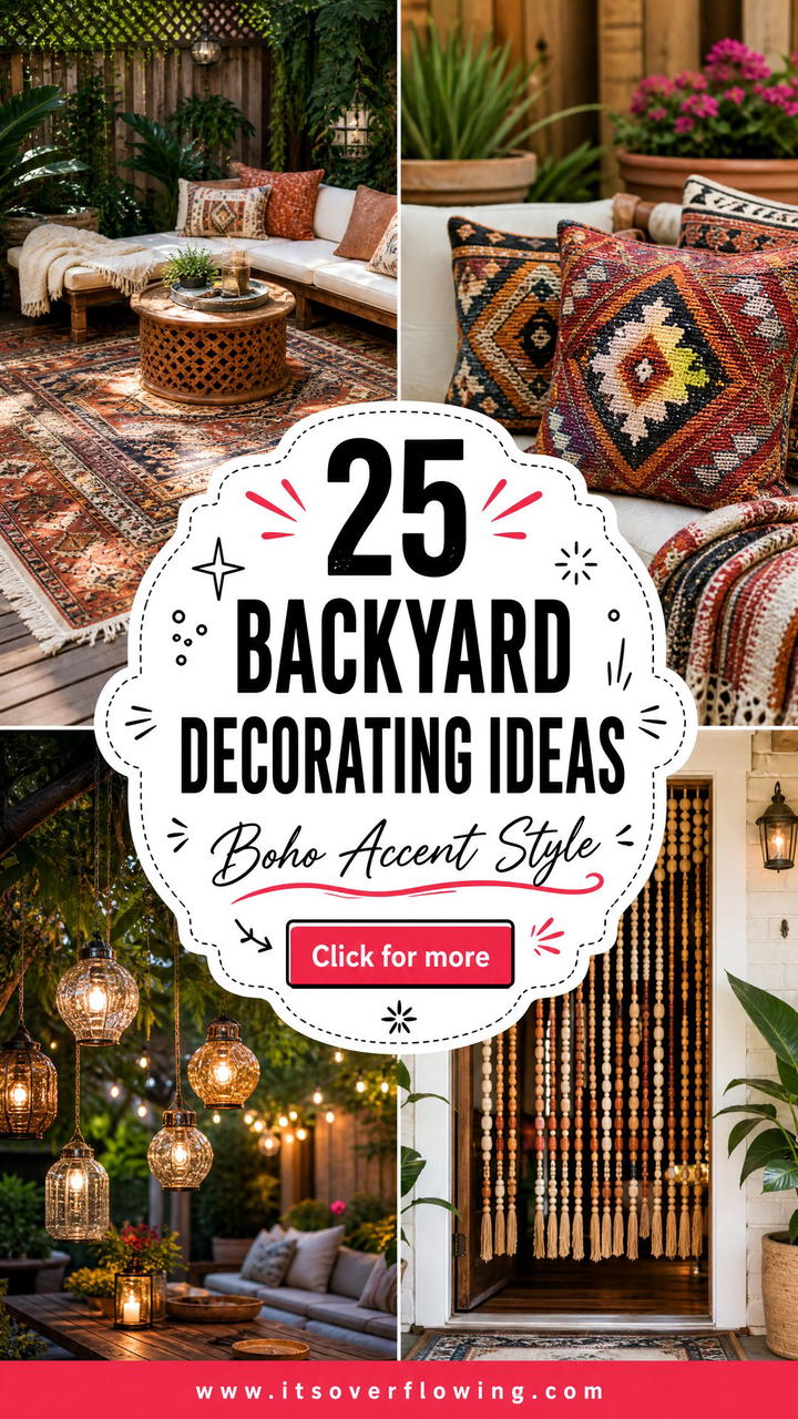 25 Backyard Decorating Ideas With Boho Accents For Style - 25 Backyard Decorating Ideas With Boho Accents For Style