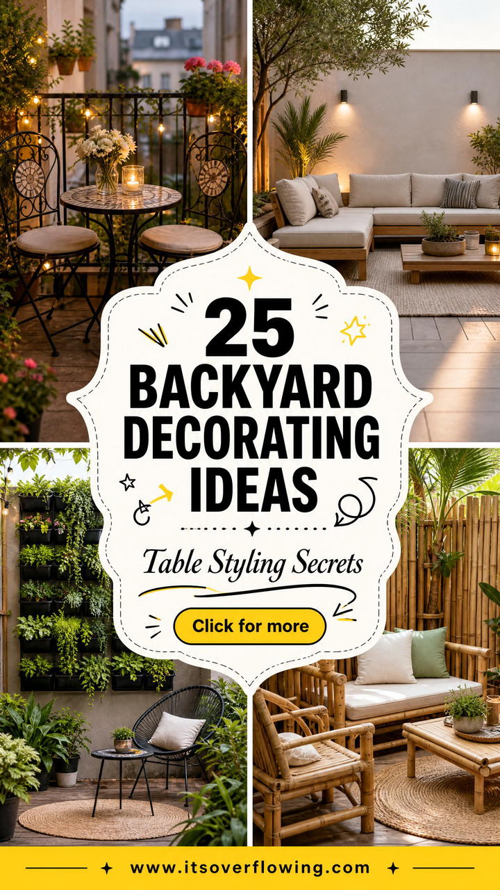 25 Backyard Decorating Ideas With Centerpiece Tables Pro Tips - 25 Backyard Decorating Ideas With Centerpiece Tables: Pro Tips