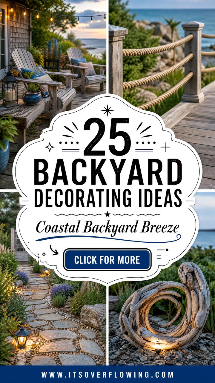 25 Backyard Decorating Ideas With Coastal Accents To Try - 25 Backyard Decorating Ideas With Coastal Accents To Try