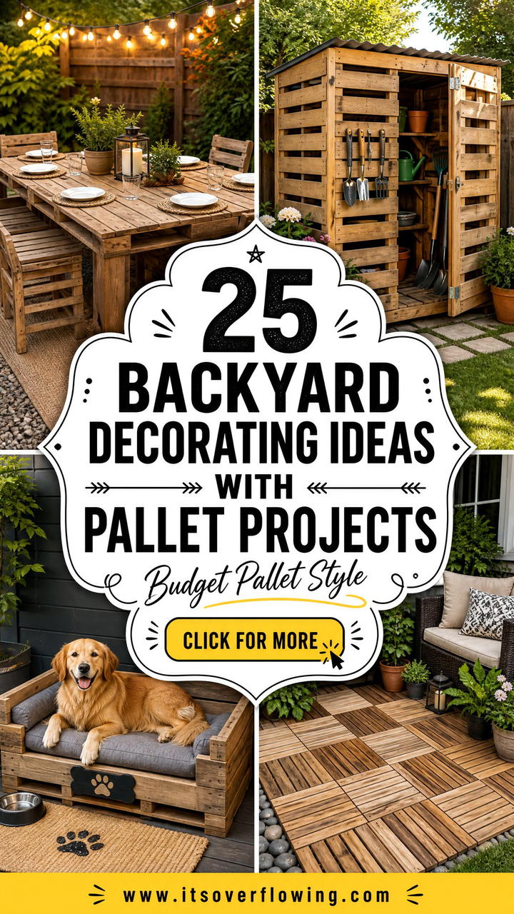 25 Backyard Decorating Ideas With Pallet Projects On A Budget - 25 Backyard Decorating Ideas With Pallet Projects On A Budget