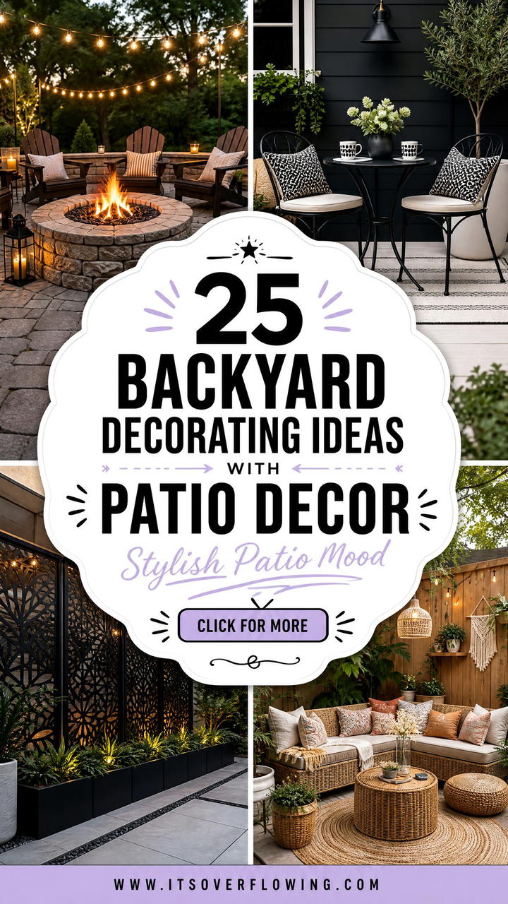 25 Backyard Decorating Ideas With Patio Decor For Stylish Spaces - 25 Backyard Decorating Ideas With Patio Decor For Stylish Spaces