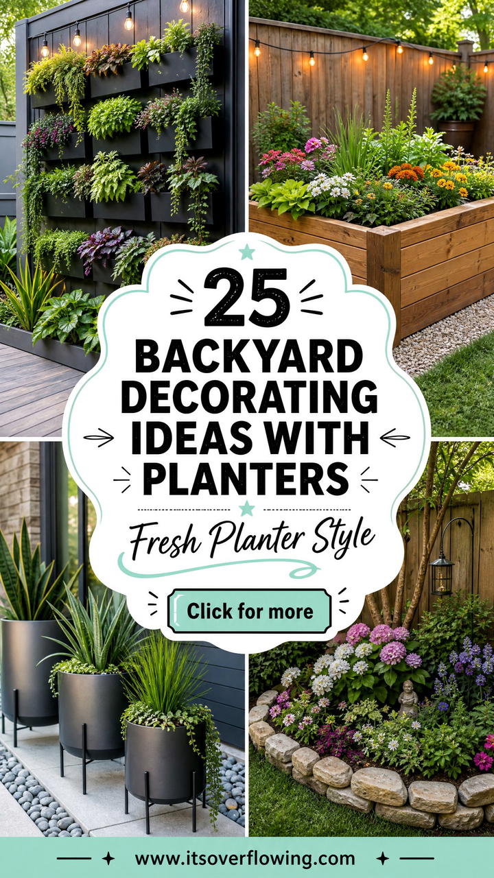 25 Backyard Decorating Ideas With Planters For Fresh Style - 25 Backyard Decorating Ideas With Planters For Fresh Style