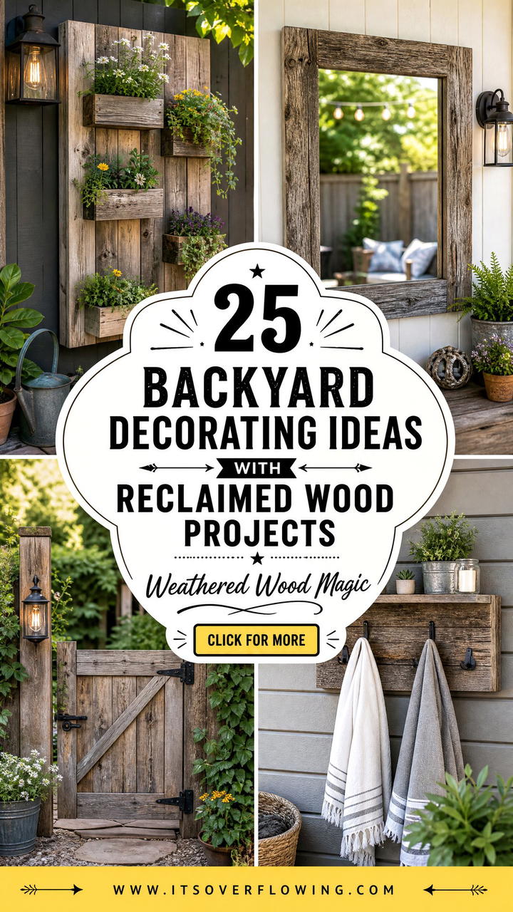 25 Backyard Decorating Ideas With Reclaimed Wood Projects To Try - 25 Backyard Decorating Ideas With Reclaimed Wood Projects To Try
