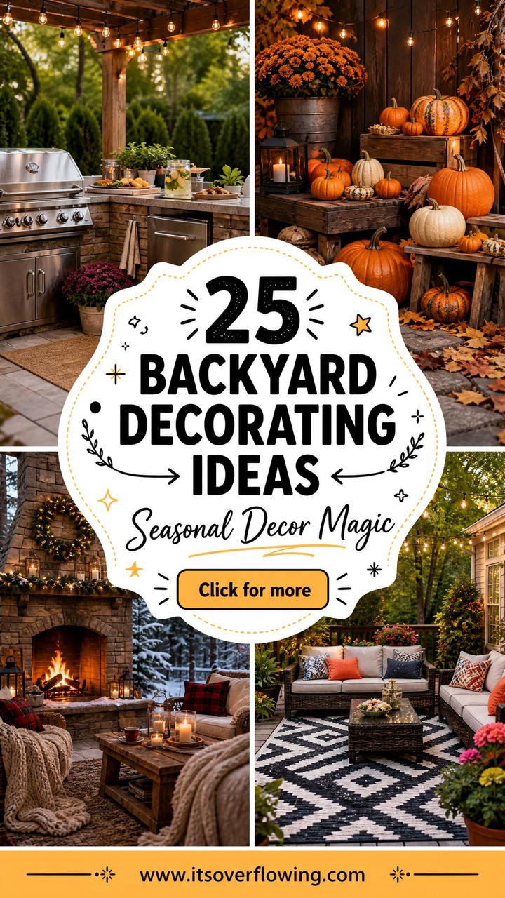 25 Backyard Decorating Ideas With Seasonal Decor - 25 Backyard Decorating Ideas With Seasonal Decor