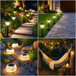 25 Backyard Decorating Ideas With Solar Stake Lights That Glow