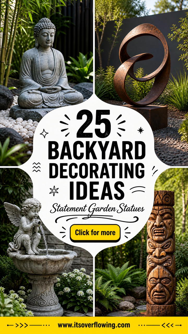 25 Backyard Decorating Ideas With Statues - 25 Backyard Decorating Ideas With Statues