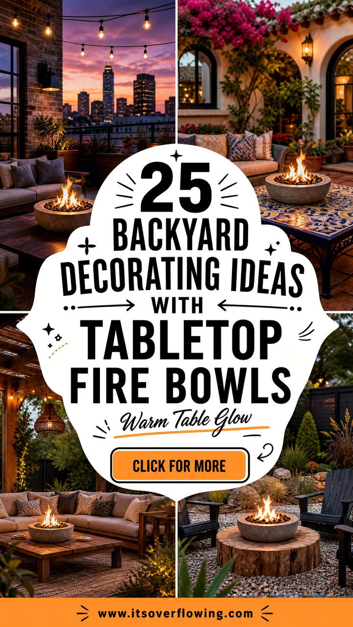 25 Backyard Decorating Ideas With Tabletop Fire Bowls To Wow - 25 Backyard Decorating Ideas With Tabletop Fire Bowls To Wow