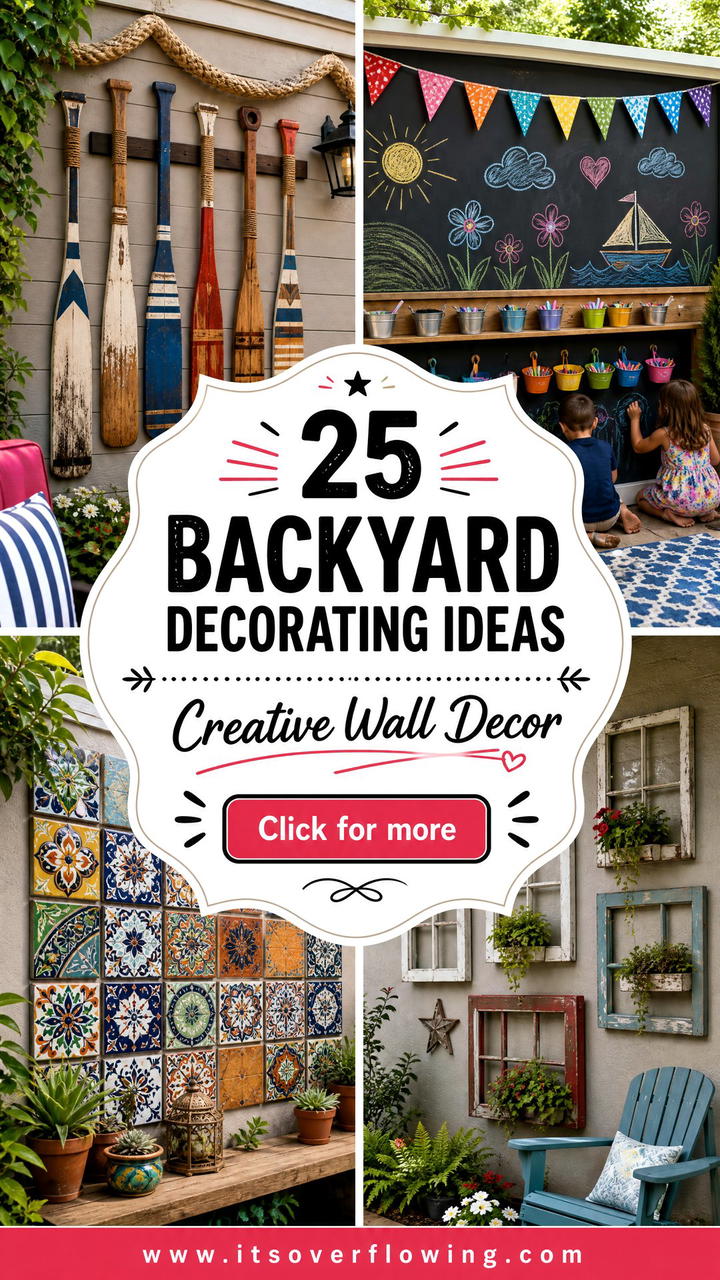 25 Backyard Decorating Ideas With Wall Decor - 25 Backyard Decorating Ideas With Wall Decor