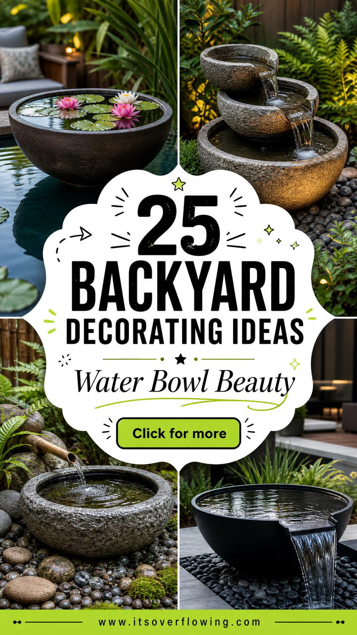 25 Backyard Decorating Ideas With Water Bowls - 25 Backyard Decorating Ideas With Water Bowls