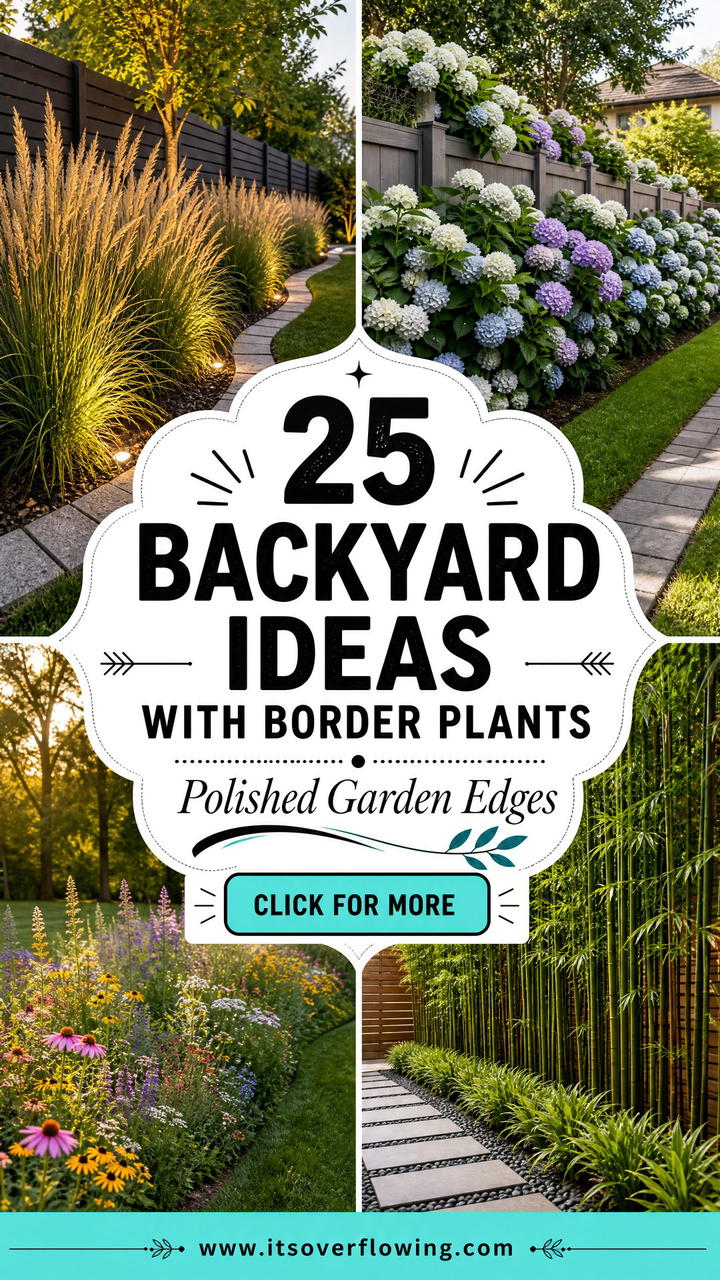 25 Backyard Ideas With Border Plants for Polished Gardens - 25 Backyard Ideas With Border Plants for Polished Gardens