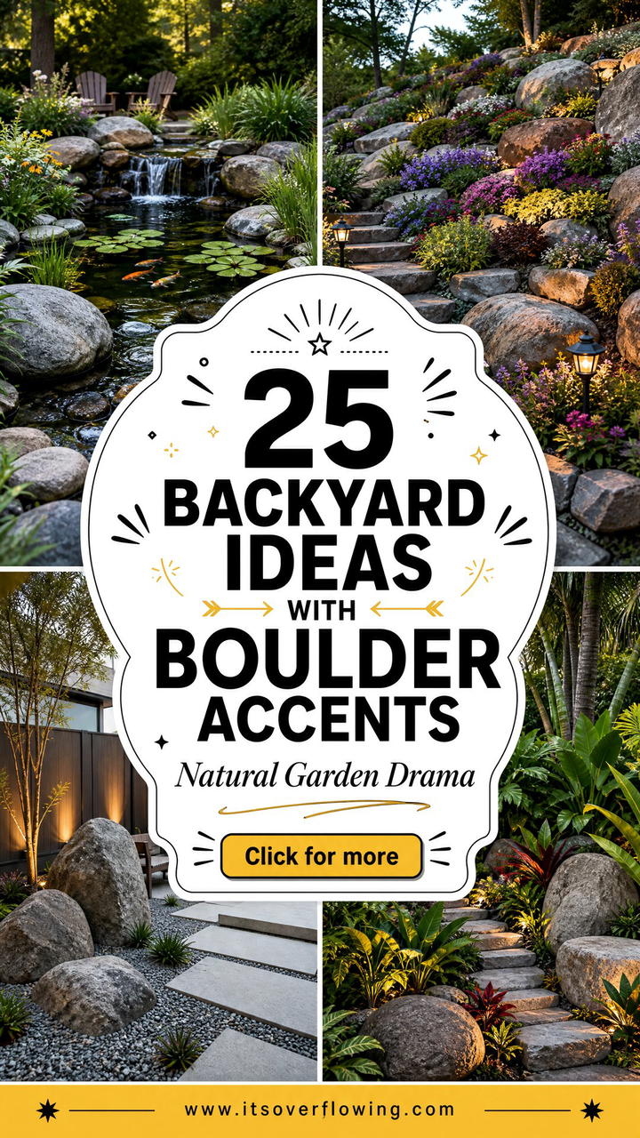 25 Backyard Ideas With Boulder Accents for Natural Drama - 25 Backyard Ideas With Boulder Accents for Natural Drama