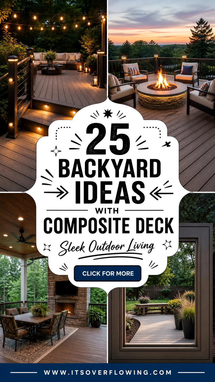 25 Backyard Ideas With Composite Deck for Sleek Outdoor Living - 25 Backyard Ideas With Composite Deck for Sleek Outdoor Living